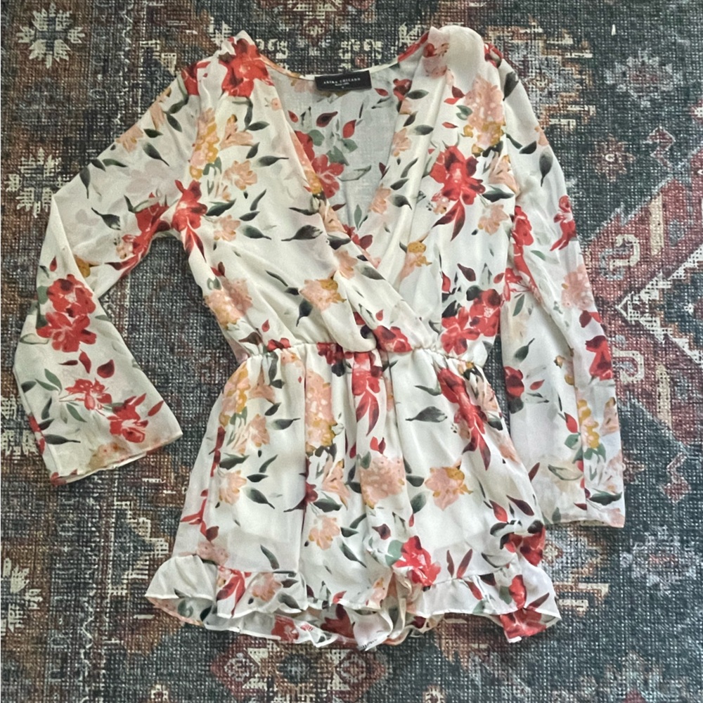 Akira floral romper